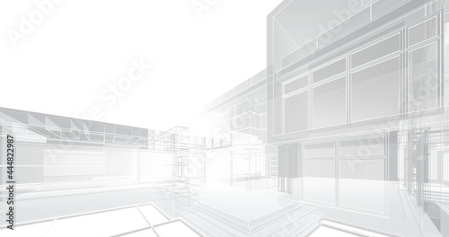 architecture house design 3d rendering © Svitlana