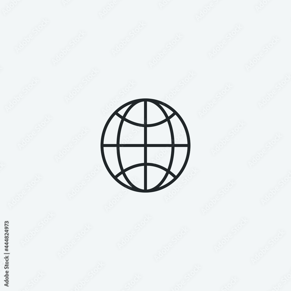 Global vector icon illustration sign Global vector icon illustration sign