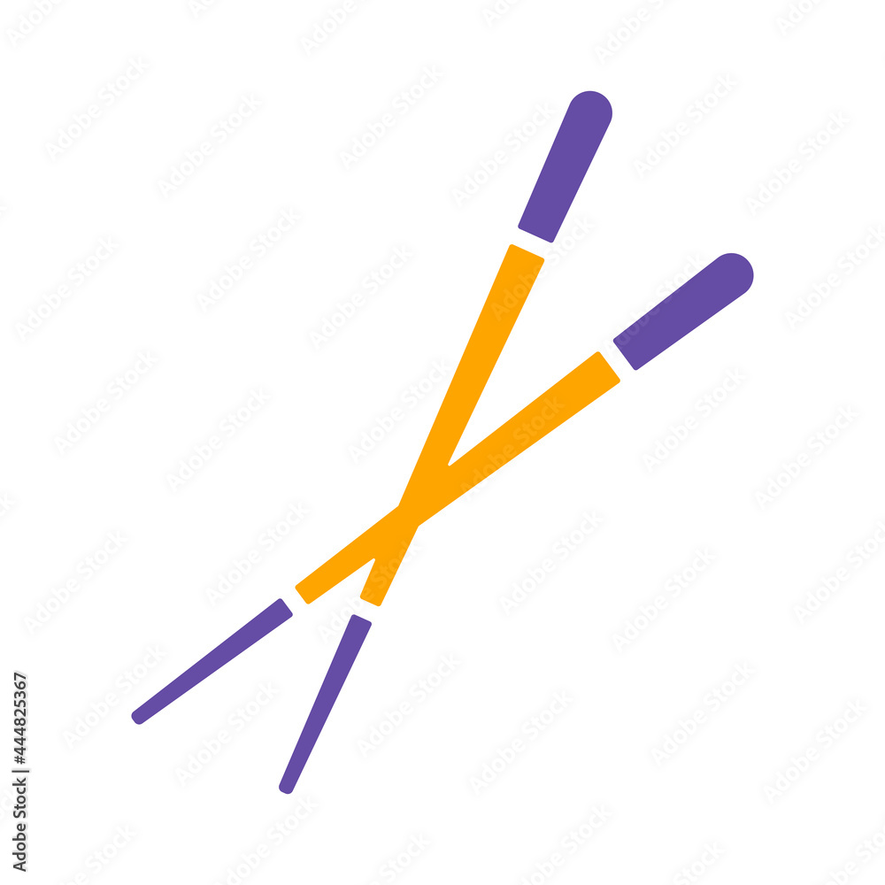 Chinese chopsticks, chop sticks vector glyph icon Chinese chopsticks, chop sticks vector glyph icon