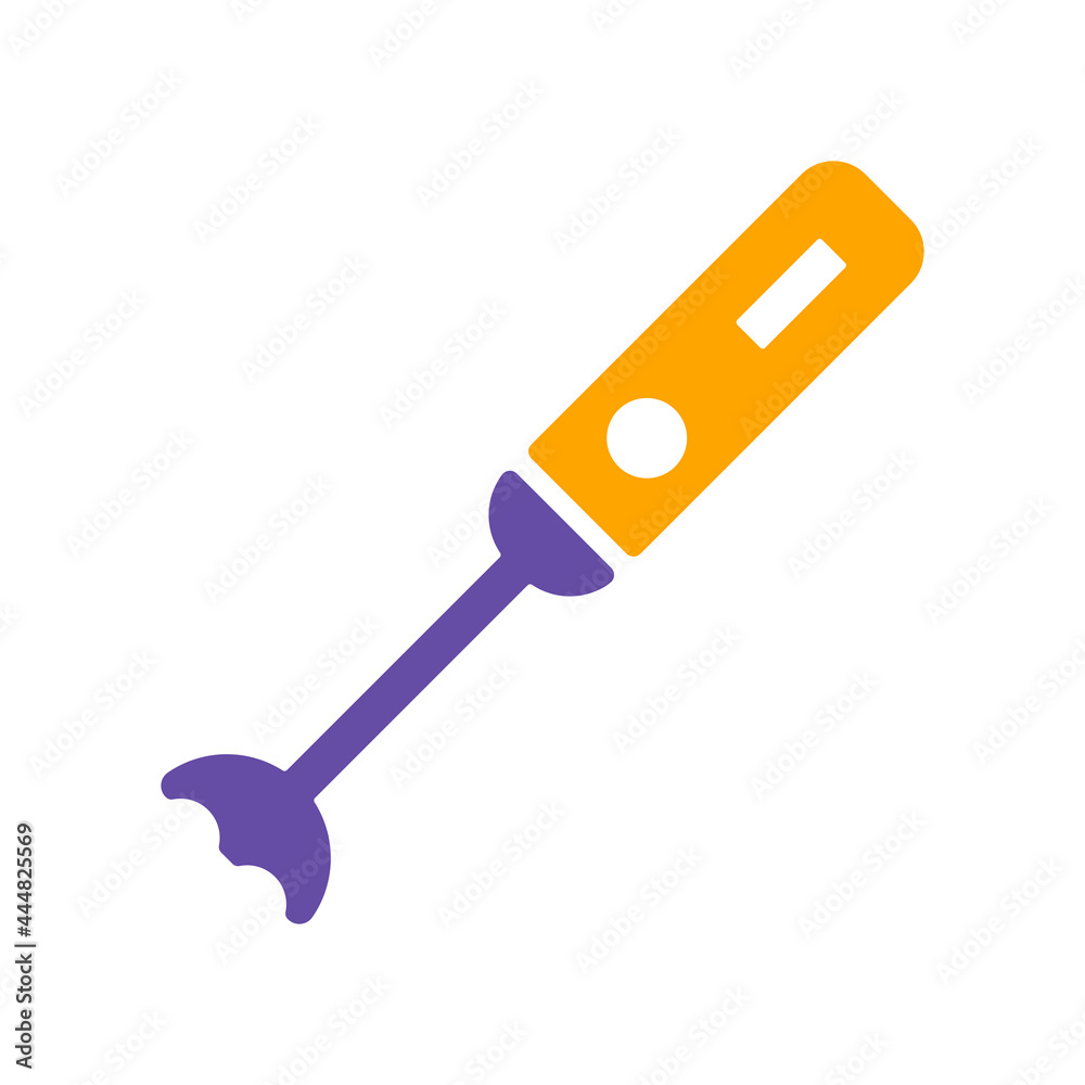 Hand blender vector glyph icon. Kitchen appliance Hand blender vector glyph icon. Kitchen appliance