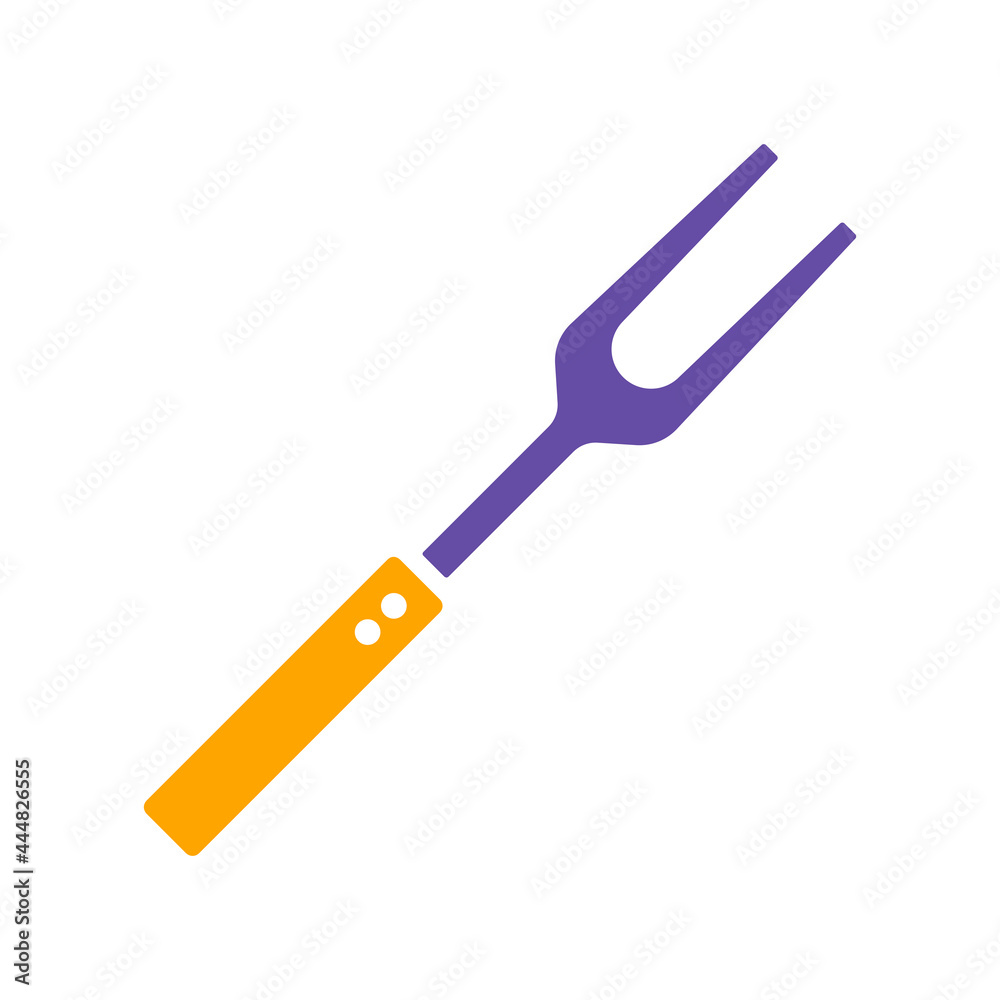 Bbq fork vector glyph icon. Kitchen appliance Bbq fork vector glyph icon. Kitchen appliance