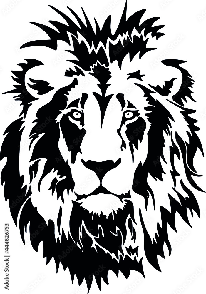 Fototapeta premium lion head vector