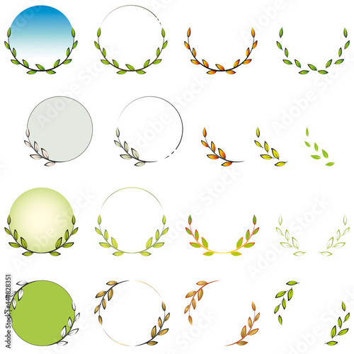 COURONNE DE FEUILLES COULEUR