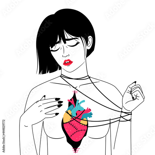 Heart attack woman