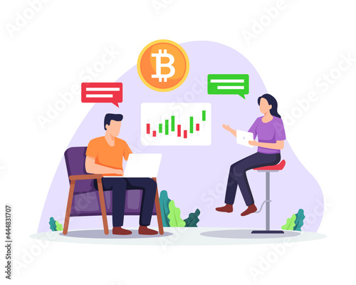 Cryptocurrency investment concept