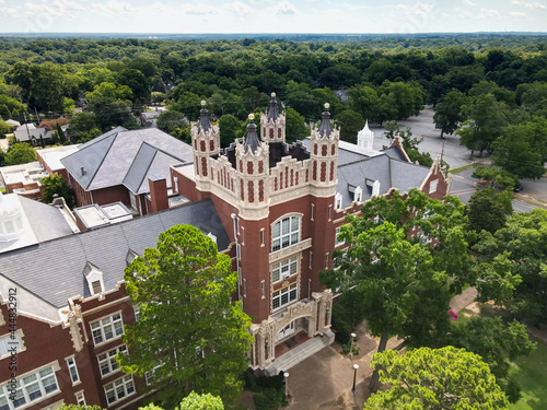 An aerial view of the Withers building at Winthrop University in Rock Hill, South Carolina, USA.