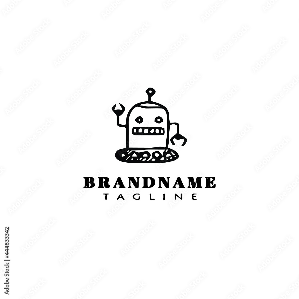 robot logo icon design template vector illustration robot logo icon design template vector illustration