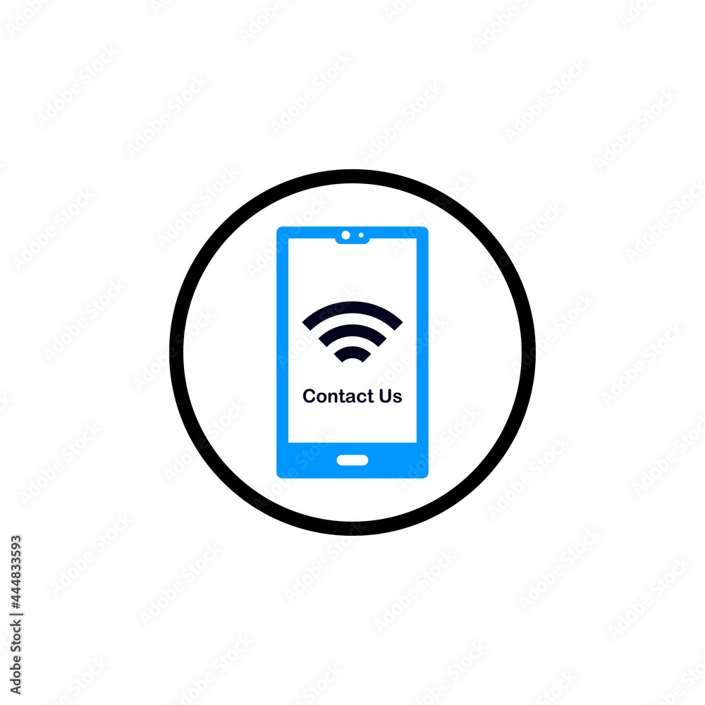 creative contact us icon vector creative contact us icon vector