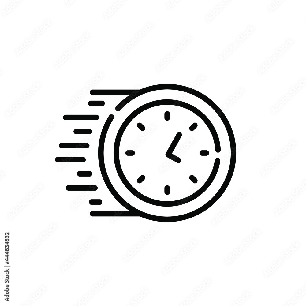 Fast stopwatch Service delivery Stock Vector by 321565166