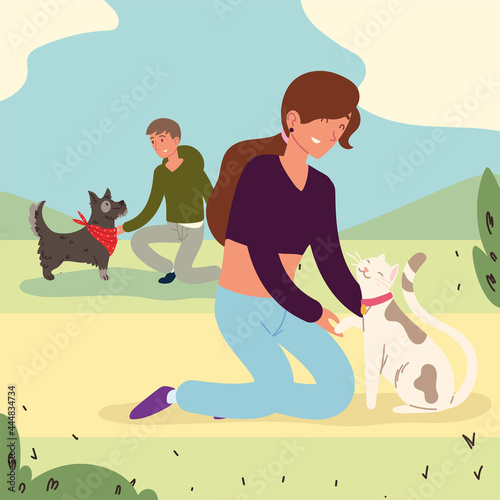 people with pets