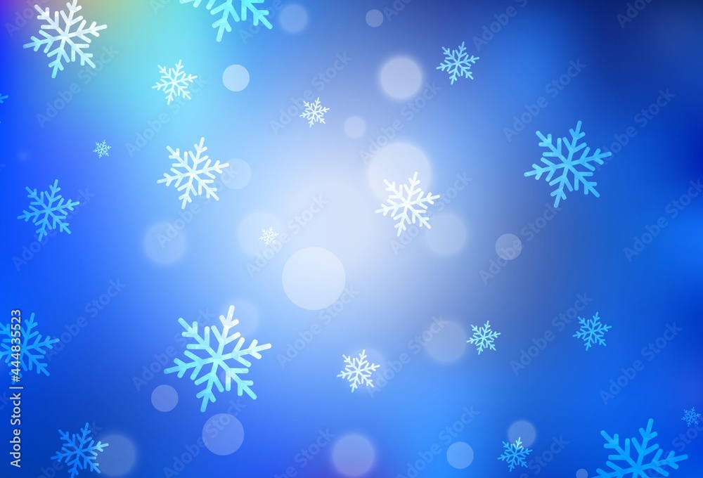 Light BLUE vector layout in New Year style.
