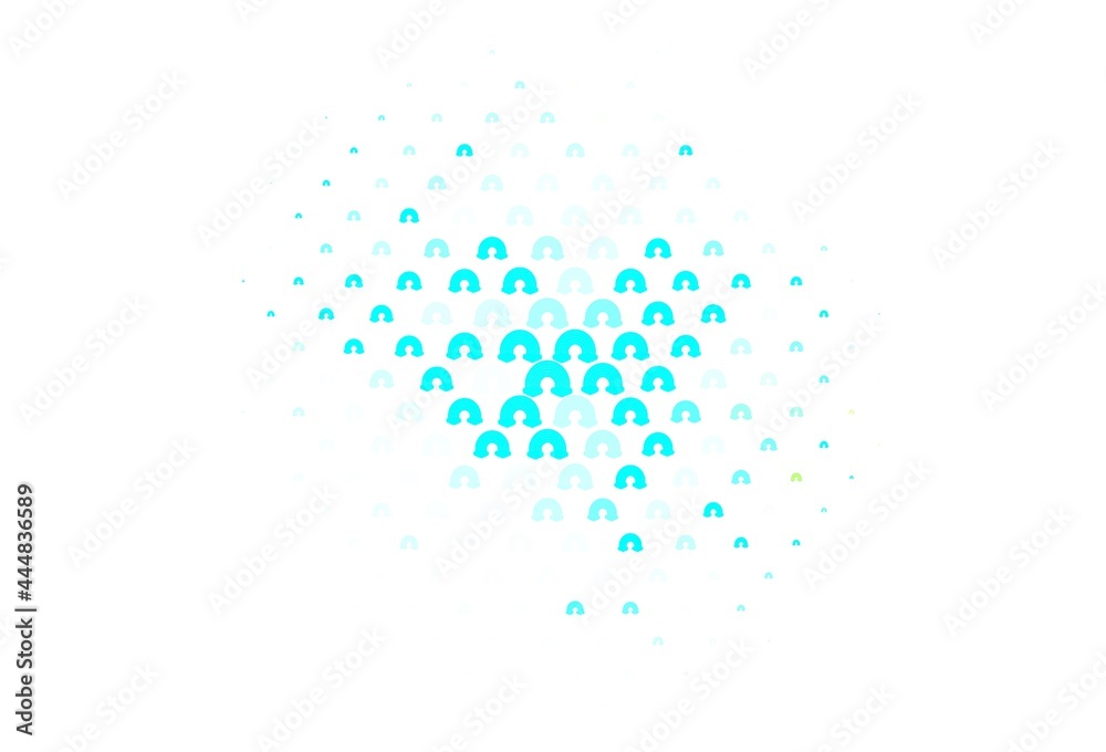 Light Blue, Green vector template with rainbow signs. Light Blue, Green vector template with rainbow signs.