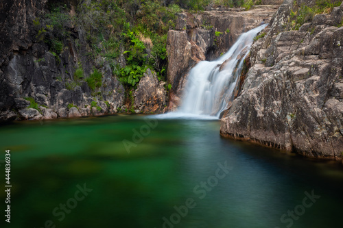 Portela do Homem waterfall in Peneda-Gerês National Park in Portugal photo