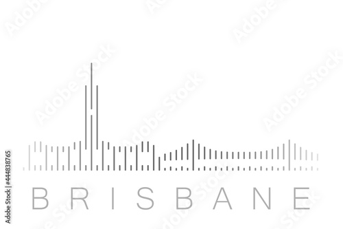 Vertical Bars Brisbane Landmark Skyline