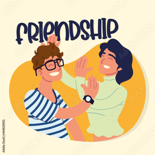 woman and man friendship