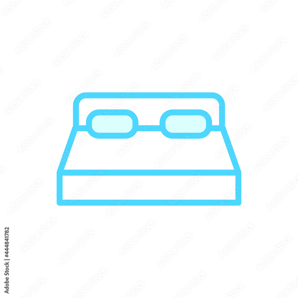 Illustration Vector Graphic of Bed icon Illustration Vector Graphic of Bed icon