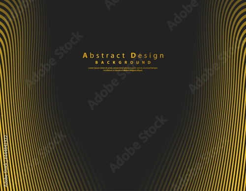 Fototapeta Naklejka Na Ścianę i Meble -  Abstract gold luxurious wave line background - simple texture for your design. gradient background. Modern decoration for websites, posters, banners, EPS10 vector
