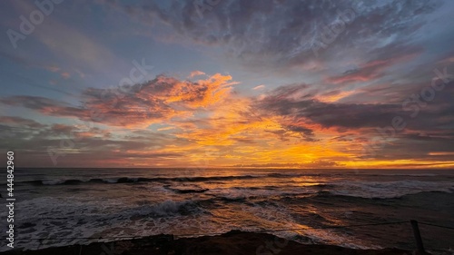 sunset at the beach © Hendrawan