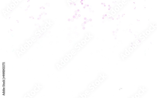 Light Pink  Green vector template with circles.