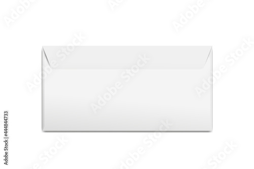 Realistic E65 Envelope Close Mockup Vector Object