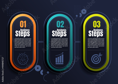 infographics business, process chart design template for presentation, abstract timeline elements.