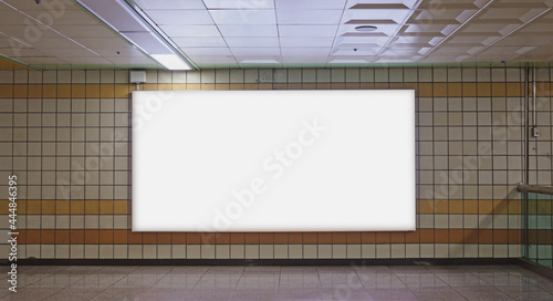 Subway Scenery and Advertising Mockup