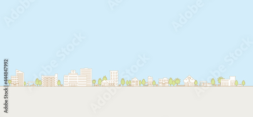 街並みのベクターイラスト