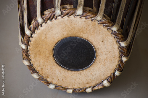 Indian musical percussion instrument mridangam photo