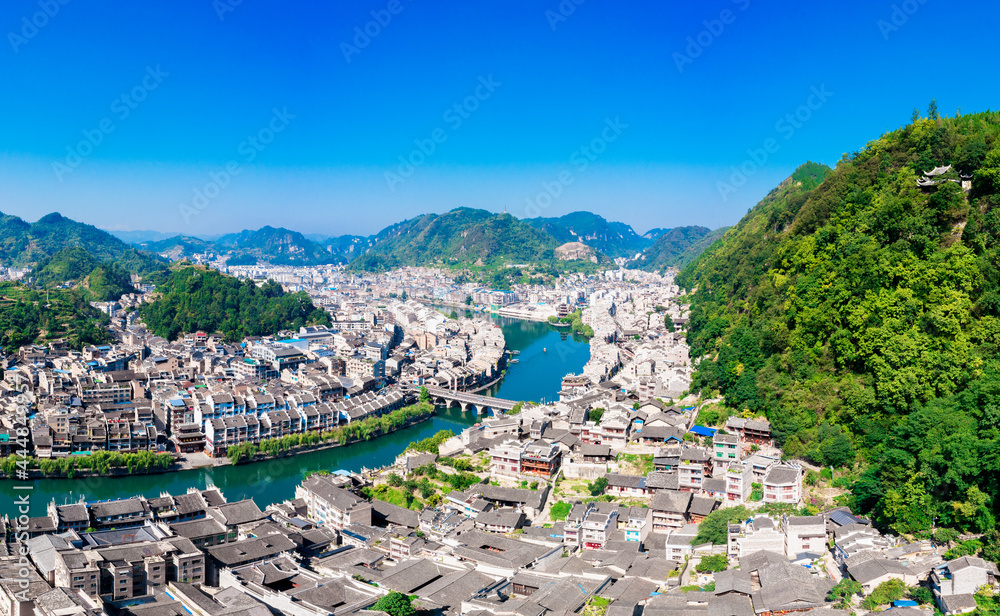 Scenery of Zhenyuan ancient town in Guizhou Province, China