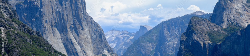 Panorama of beautiful mountain scape
