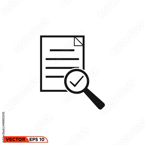 Icon vector graphic of search file