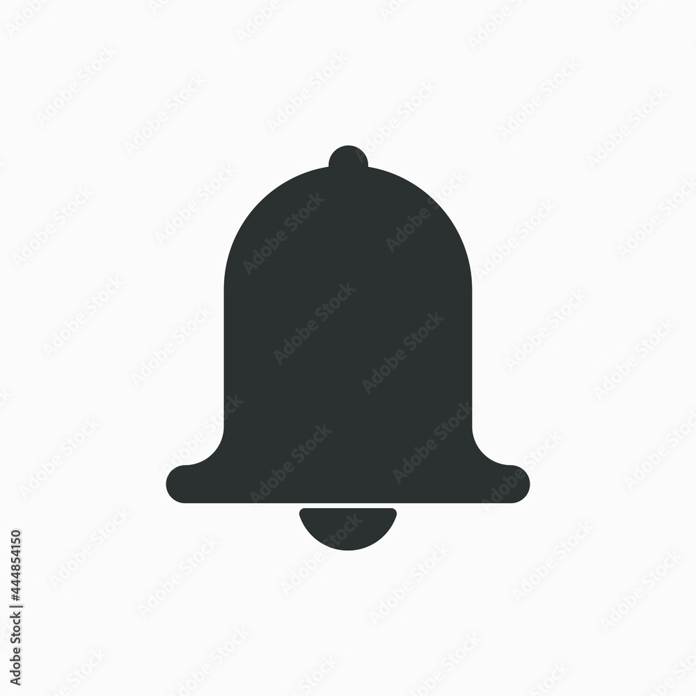 Bell icon isolated on white background. Notification bell symbol. Bell icon isolated on white background. Notification bell symbol.