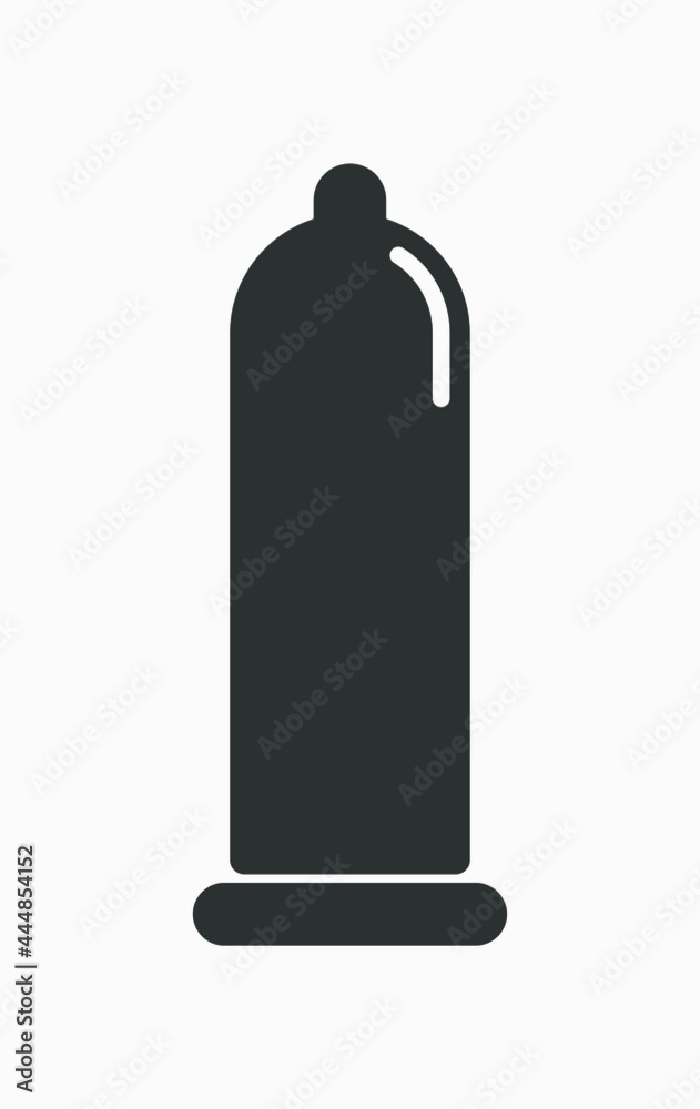 Condom vector icon isolated on white background. Contraception illustration. Condom vector icon isolated on white background. Contraception illustration.