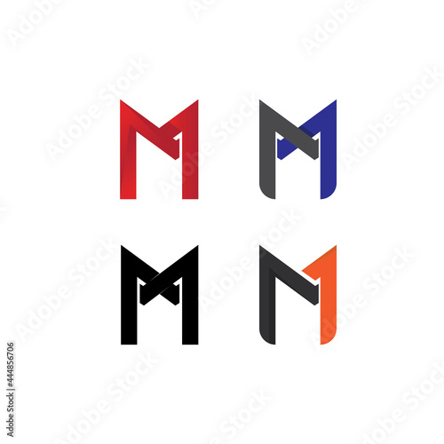 M Letter Logo Template