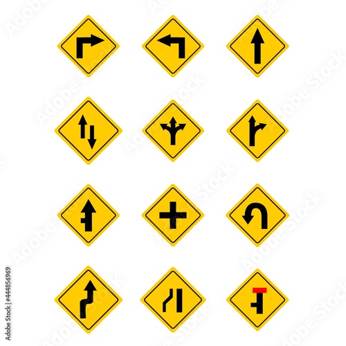  direction sign for highway icon  traffic sign vector symbol