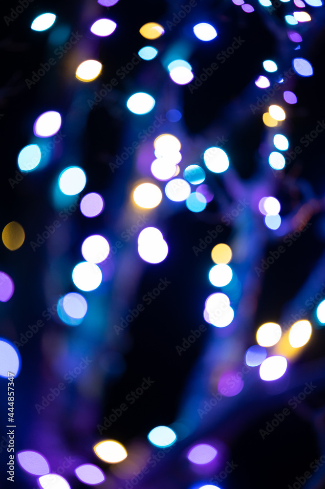 abstract bokeh Christmas lights background