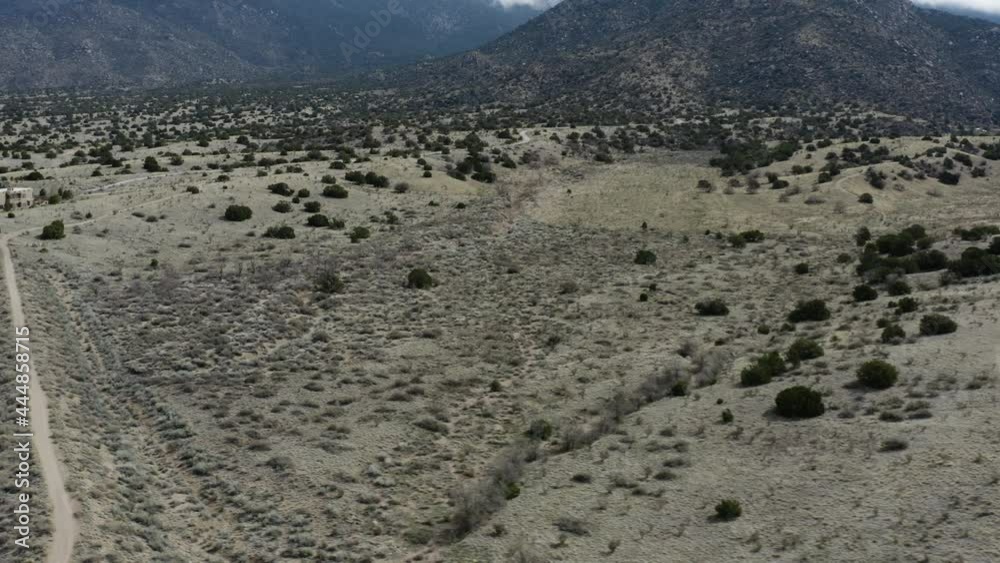 Desert Nature Scenery in Southwest Region of the USA in New Mexico - Aerial Desert Nature Scenery in Southwest Region of the USA in New Mexico - Aerial