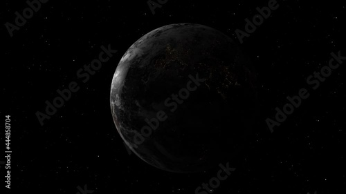 Earth rotation at night
