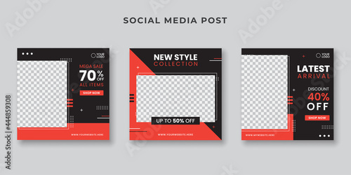 New style collection sale social media post template