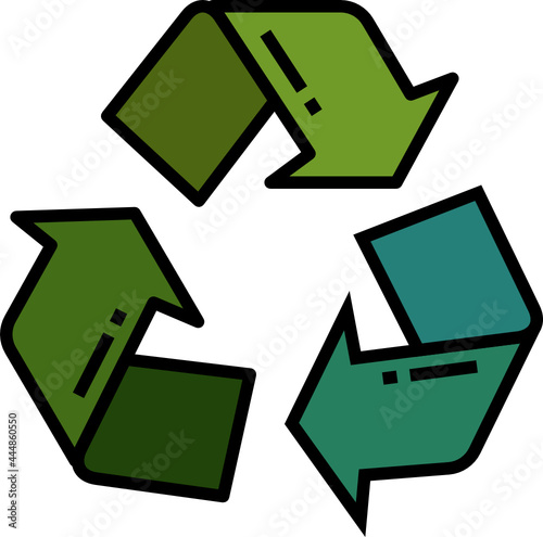 Recycle icon. Ecology concept icon style