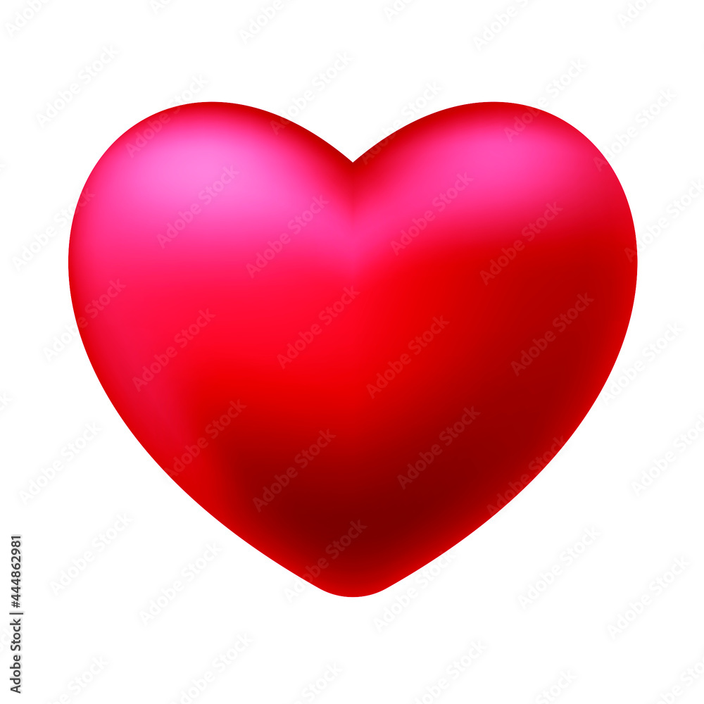 heart illustration, red heart, love symbol