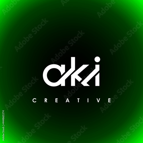 AKI Letter Initial Logo Design Template Vector Illustration photo