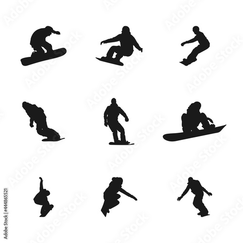 Creative Snowboarding design concepts, illustrations, vectors