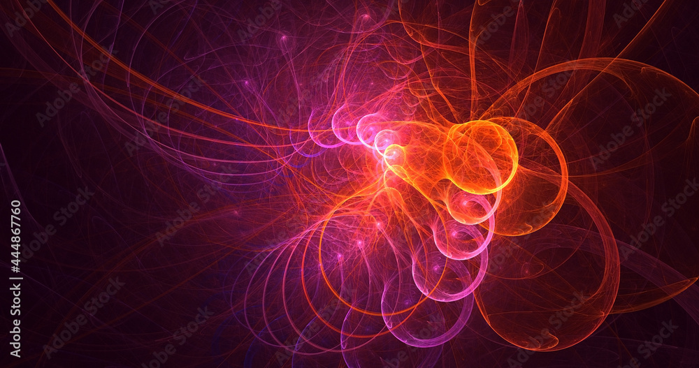 3D rendering abstract multicolor fractal light background 3D rendering abstract multicolor fractal light background