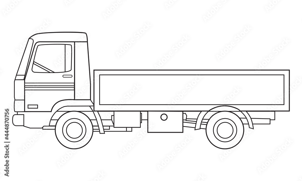 truck line vector illustration truck line vector illustration