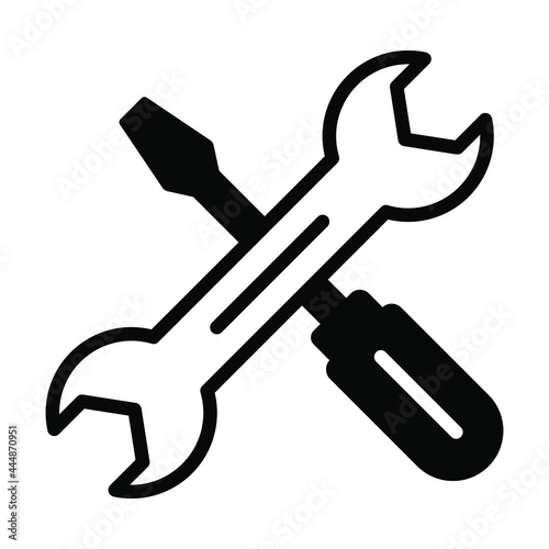 Tools vector Icon-  Black style high quality vector illustration.