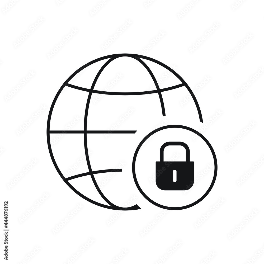 Lockdown icon design vector illustration Lockdown icon design vector illustration