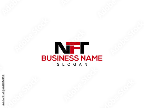 Letter NFT Logo Icon Vector Image Design For Company or Business