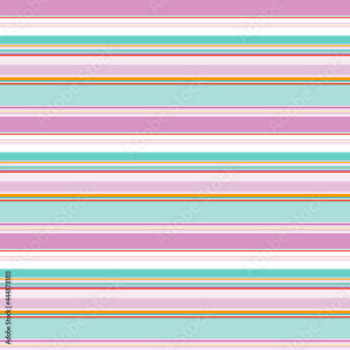 Seamless pattern of horizontal stripes in pastel shades, pink and blue colors.