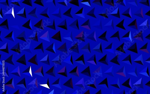 Dark Pink, Blue vector pattern with polygonal style.